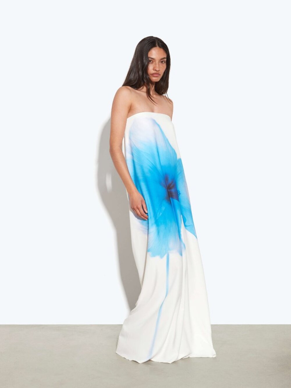 Rat & Boa Backless Antheia White and Blue Dress